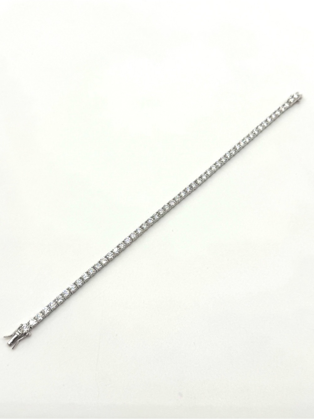925 Silver, 4MM, 11.7CTW - 15.0CTW Moissanite Tennis Bracelet